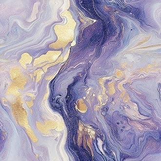 10PCS 12x12 Inch Purple Gold Swirl Marble Pattern Floor Tiles Peel and Stick Removable Self Adhesive DIY Vinyl Flooring Stickers for Kitchen Bathroom Living Room Entryway Home Decor