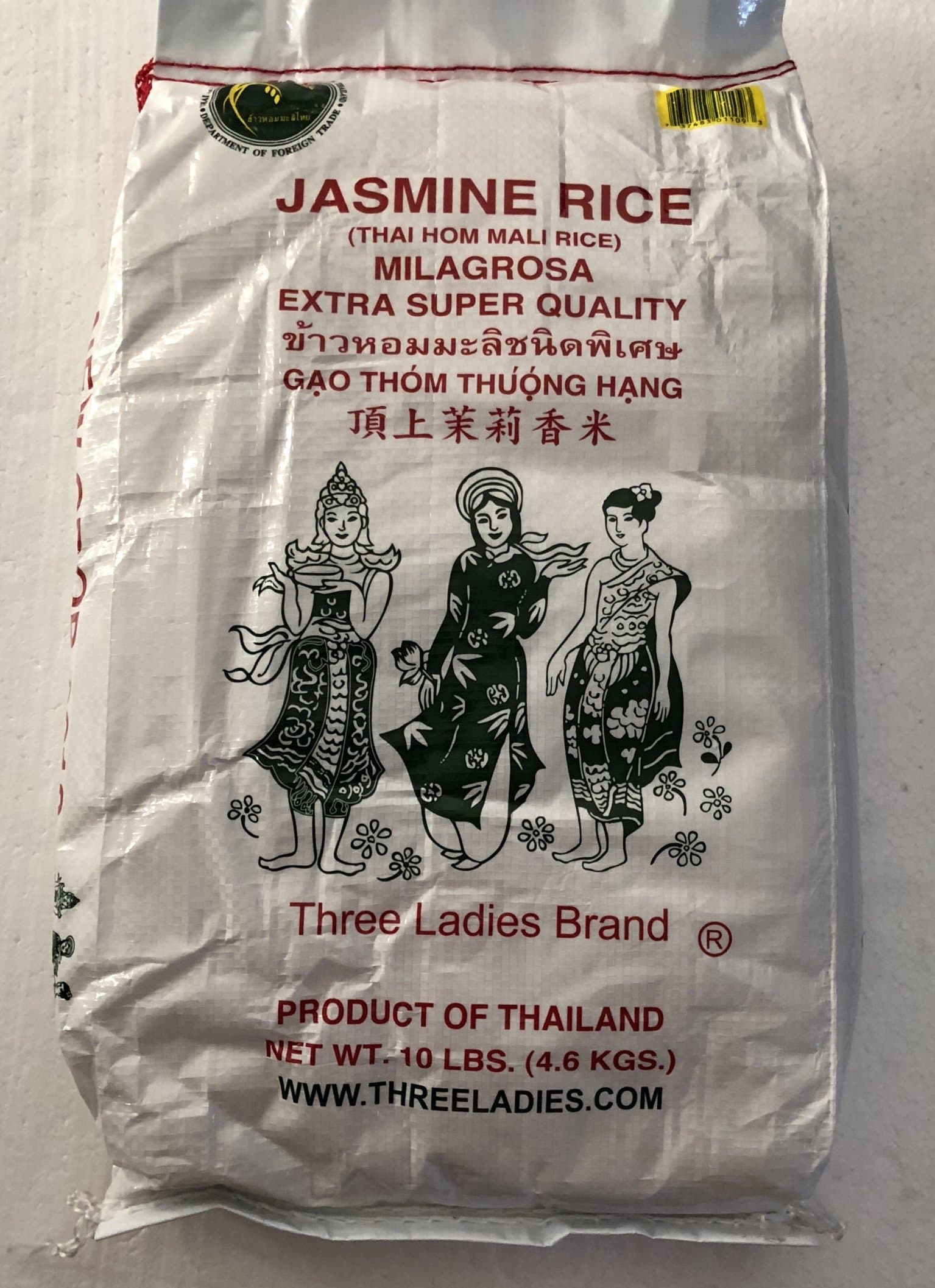 Jasmine Rice Extra Super Quality - 10 lbs