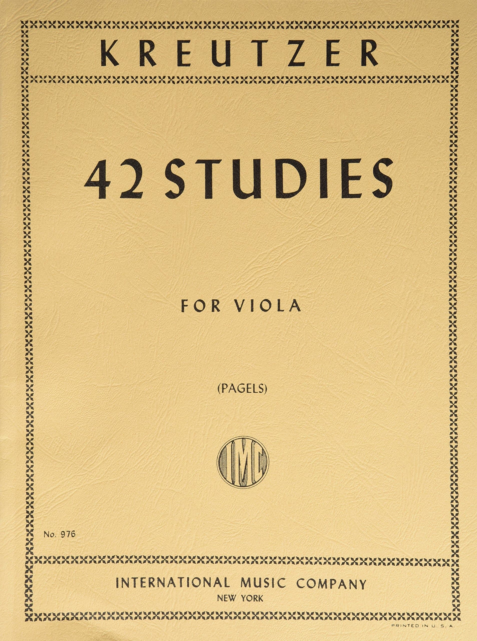 42 Studies For Viola by Rodolphe Kreutzer