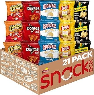Frito-Lay Classic Mix Variety Pack, Single Serve Snack Bags (Pack of 21)