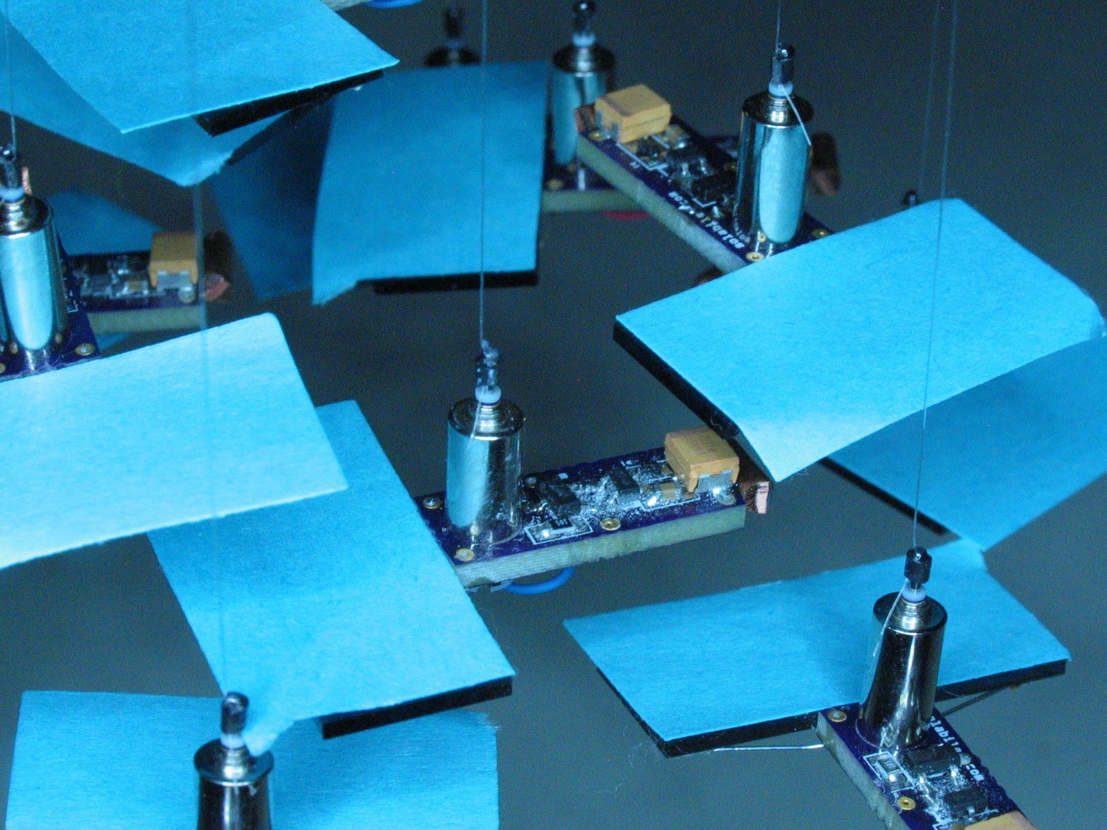 Kinetic sculpture, solar powered, motorized, ‘Event Horizon’