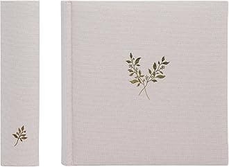 Elegant Linen Photo Album - 200 Acid-Free Pockets for 4x6 Pics - Perfect for Weddings & Gifts