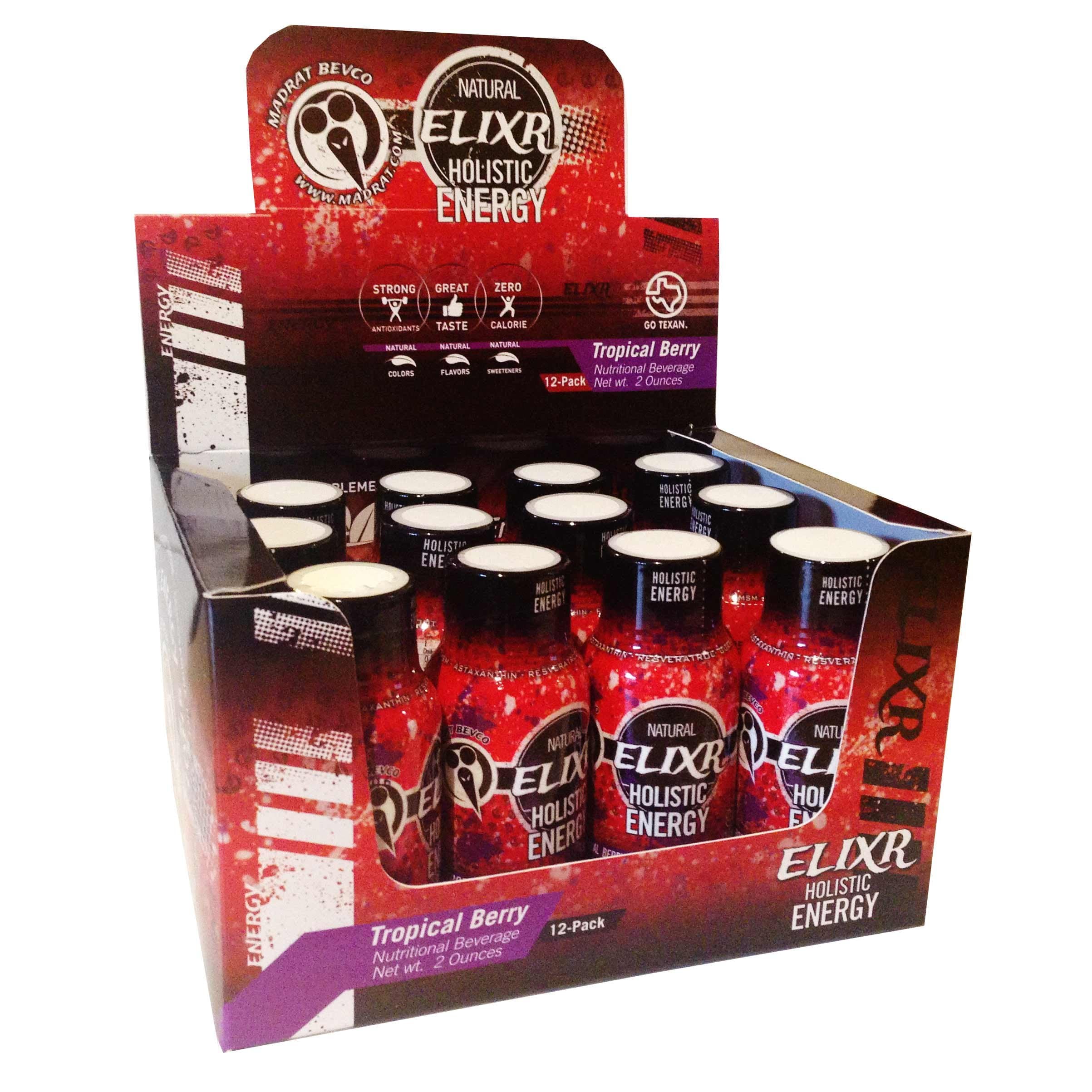 Madrat Bevco Elixir Holistic Energy Shot, 12 Count