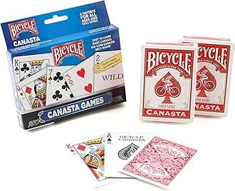 Bicycle Canasta Games Playing Cards, Multicolor