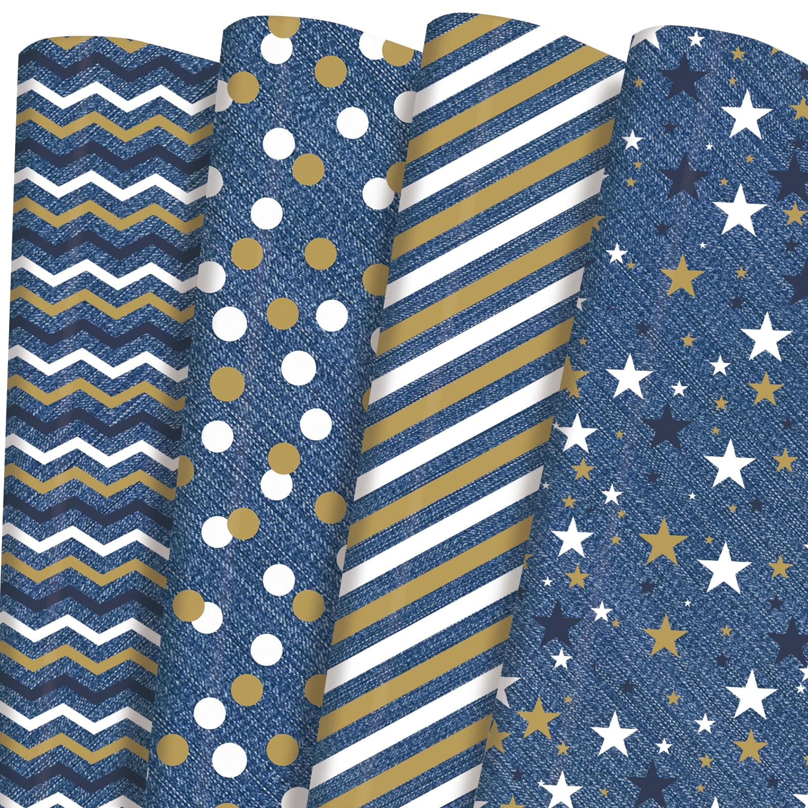 Denim Blue Wrapping Paper