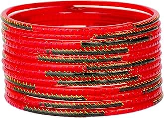 Indian Bangles Jewelry Bollywood Bangle Set Bridal Traditional Dailywear Glass Bangles Set for Women Bangles Ethnic Wear