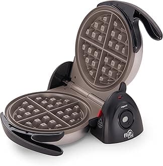 Presto 03510 Ceramic FlipSide Belgian Waffle Maker,BlackGray (Pack of 2)