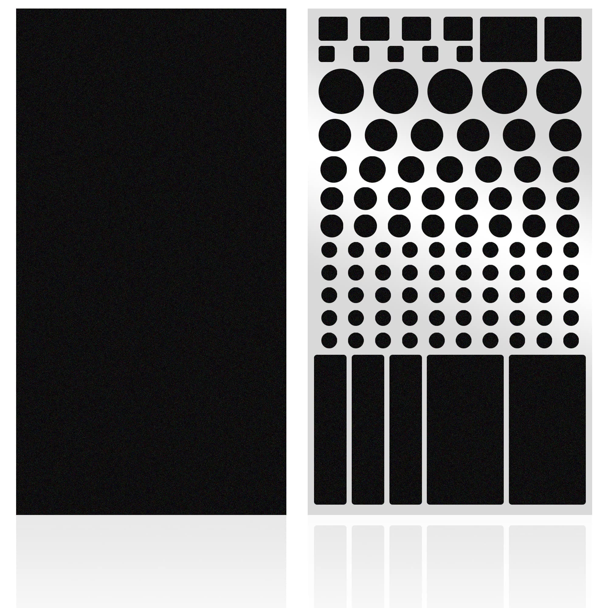 FLANCCI LED Light Blocking Stickers, Light Dimming Filters, (2 Sheets) Dimming Sheets for Routers, LED Covers Blackout, Dimming 50% ~ 80% of LED Lights, (2Sheets = 1 Cut Out + 1 Uncut)