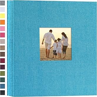 Linen Hardcover Photo Album 4x6 600 Photos Large Capacity for Family Wedding Anniversary Baby Vacation (Blue, 600 Pockets)