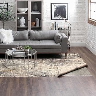 Mohawk Home 8' x 11' Non Slip Rug Pad Gripper 3/8 Thick Dual Surface Felt + Rubber Gripper - Safe for All Floors