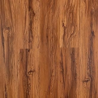 Vinyl Flooring - Lino Flooring,Peel and Stick Floor Tiles Self Adhesive Vinyl Flooring,2.0mm 10cm×15cm 1 Piece Enviornmentally Friendly for Kitchen Bathroom Office (Warm Brown Sample)