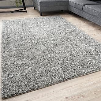 Living Room Rug - Shaggy Soft And Elegant Carpets For The Bedrooms And Kitchen, Easy To Clean, Many Different Sizes (120x170 cm, Grey)