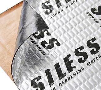 Siless Rmikaly Reyyub 20 80 Mil Sound Deadening Insulation, Vibro Damping Material, 10 SqFt (0.95 SqM), 7.6 x 10.0 Inches