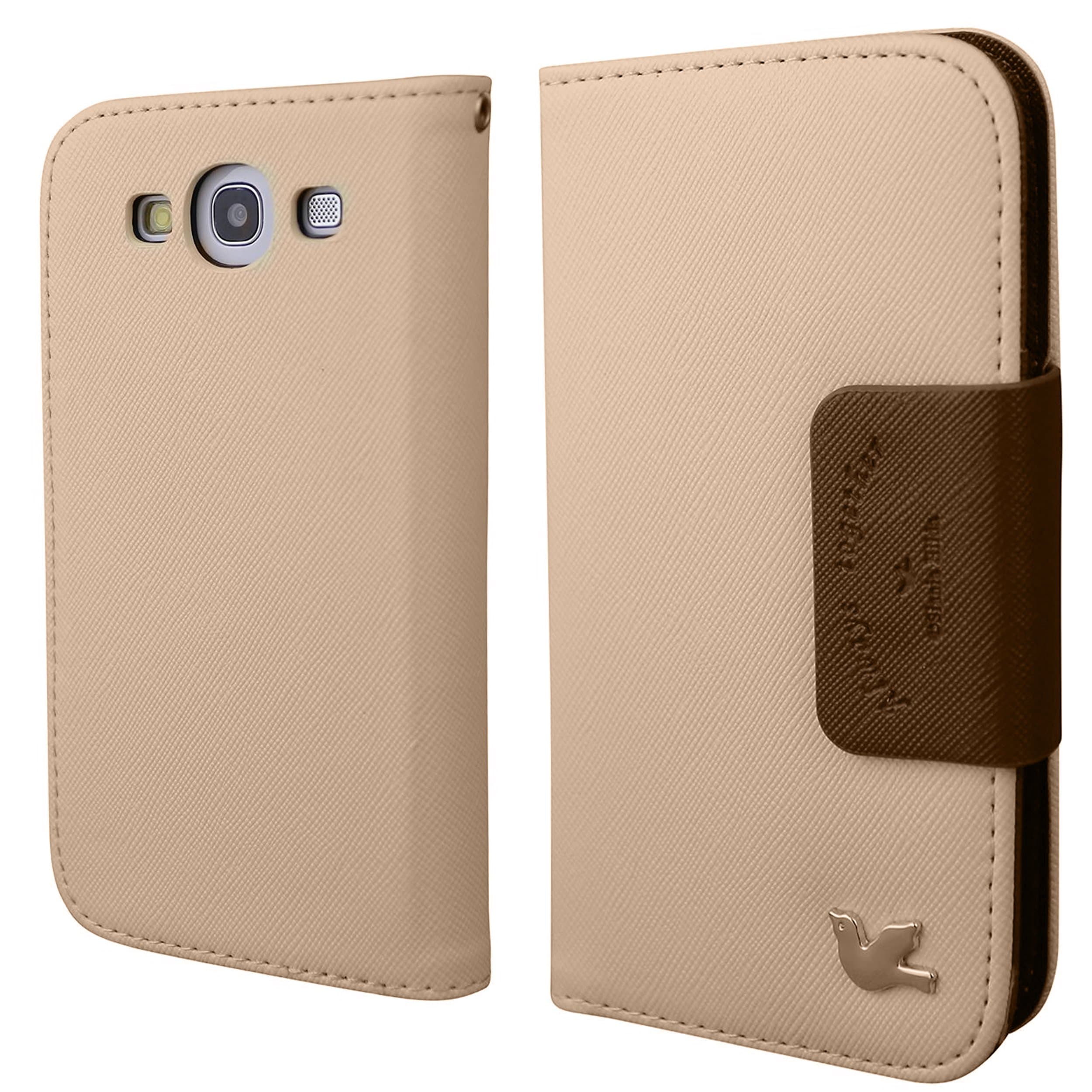 Galaxy S3 case,Case for Samsung Galaxy S3,Wallet case,Credit Card Holder,PU Leather Case,Flip Cover case,Galaxy SIII i9300 case[Brown]