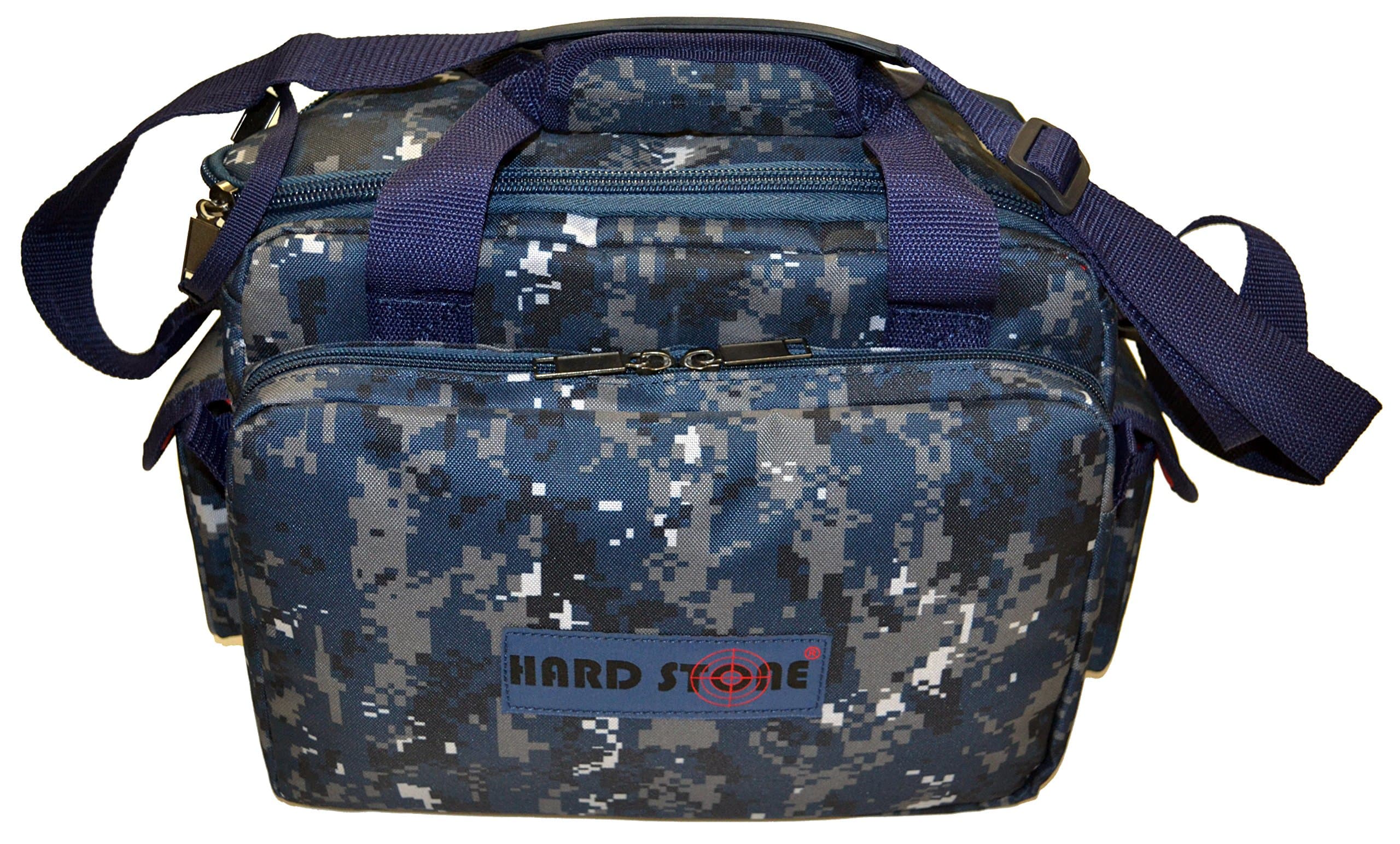 Hardstone Tactical 5 Pistol Range Go Bag with Adjustable Shoulder Strap Navy Digital