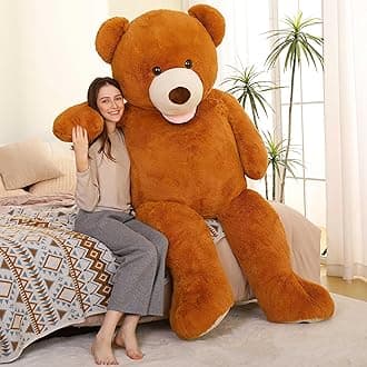 MorisMos Giant Teddy Bear Plush 6ft, Life Size Huge Brown Teddy Bears for Boyfriend, 6 Foot Large Big Stuffed Animal Gifts for Lover on Valentines, Anniversary, Birthday