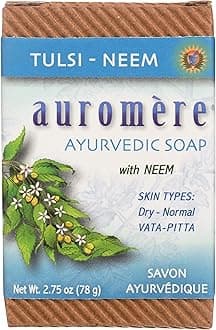 Auromere Soap-Tulsi-Neem - 2.75 Oz. - Bar Soap