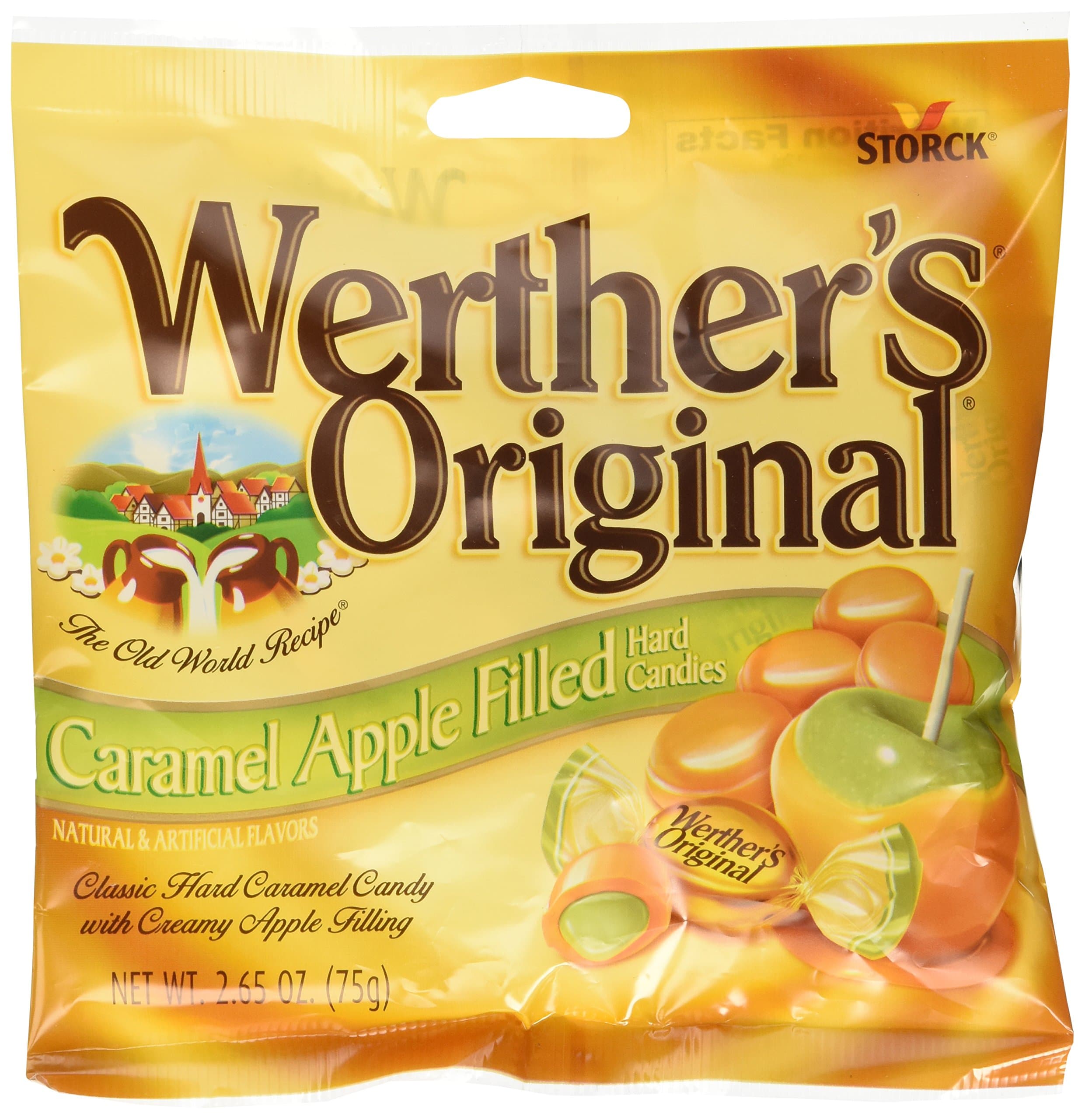 WERTHERS Werthers Original Caramelized Apple Stuffed Hard Candy Pack of 3