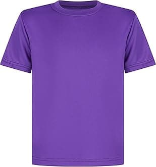 Athletic SportswearKids T Shirts Football Tops Gym Boys Girls School P.E Sports Fitness Running Top T-Shirt