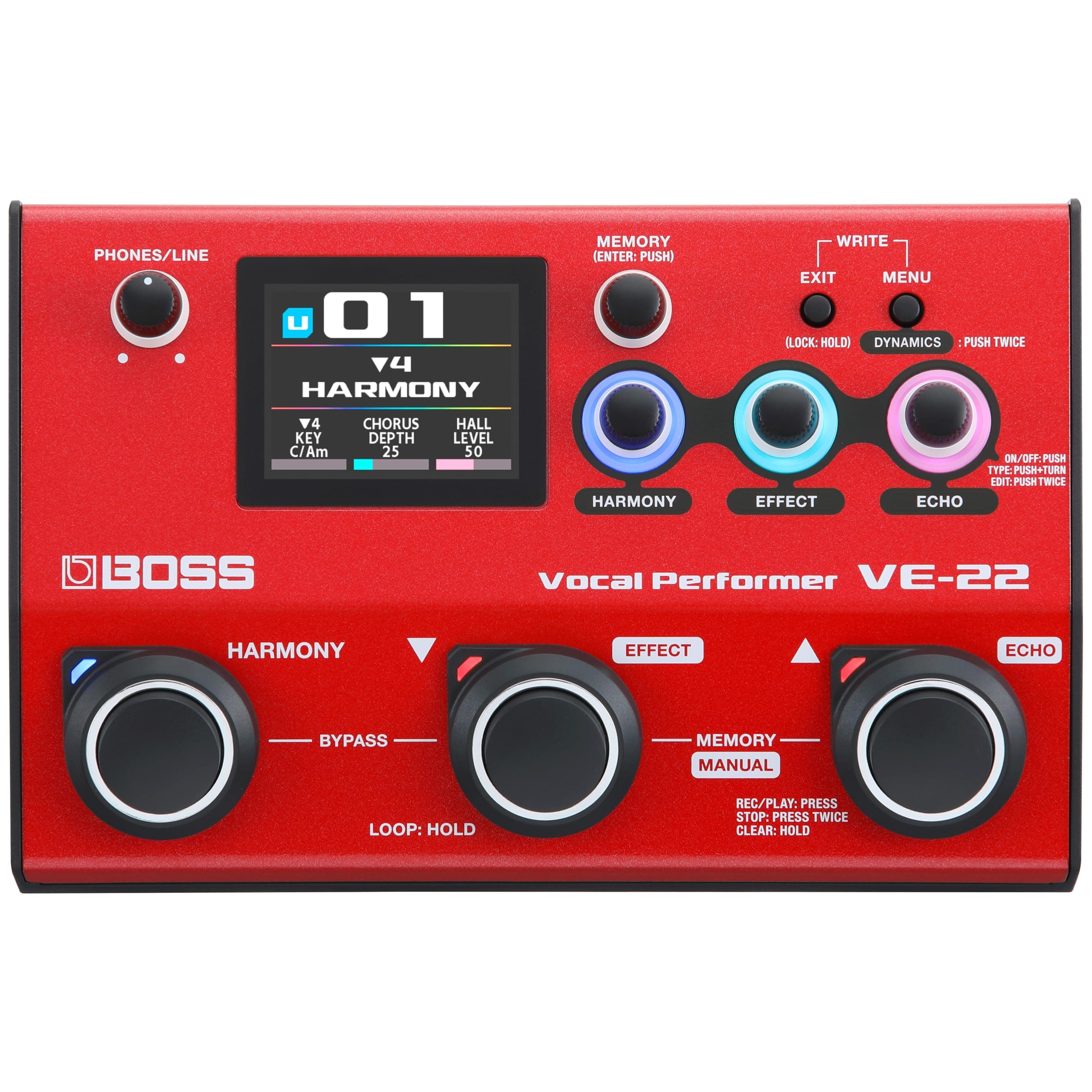 VE-22 Vocal Performer | Advanced Multi-Effects Processor for Singers | Powerful Harmony & Doubling Functions | Auto Pitch Correction | Ideal for Stage Performance, Recording, Livestreaming & More