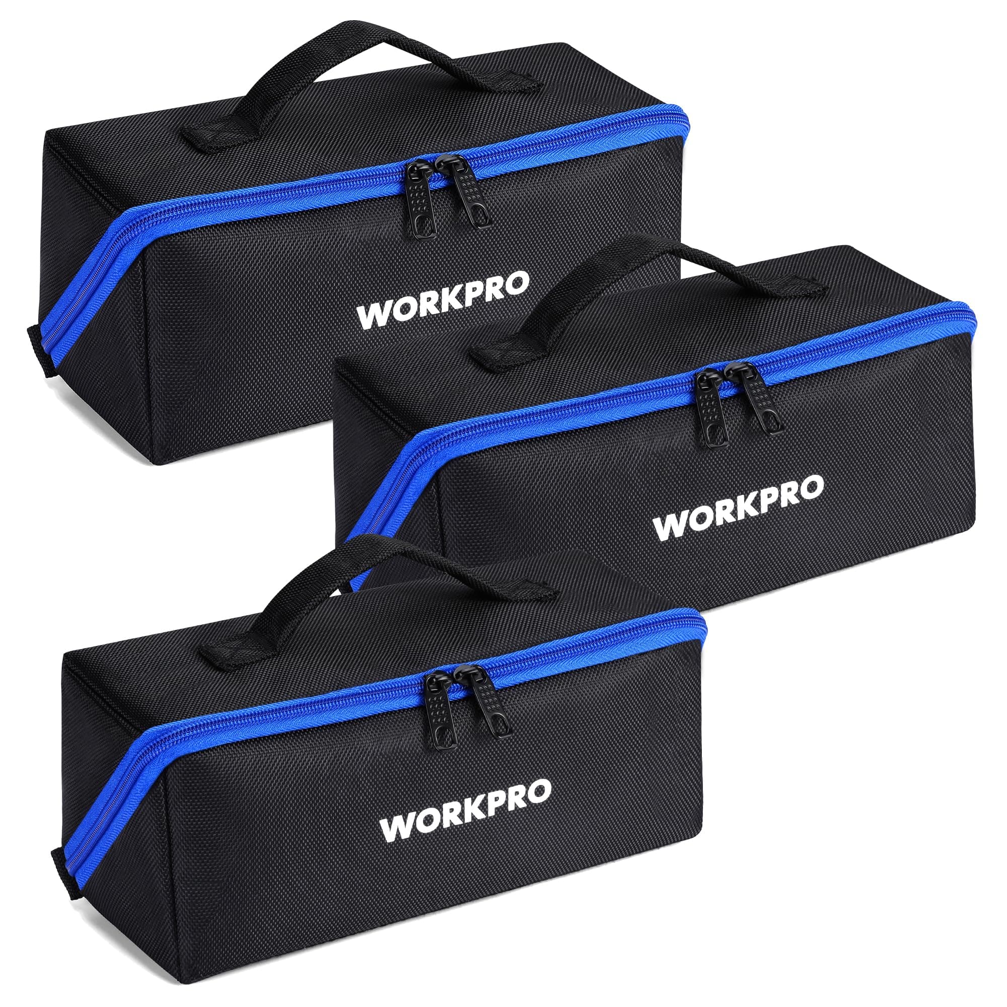 3-pack 10" Wide Mouth Utility Tool bag