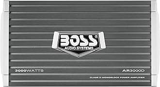 BOSS Audio SystemsAR3000D Class D Monoblock Car Amplifier - 3000 High Output, Low Level Inputs, Low Pass Crossover, Hook Up to Subwoofer for Bass