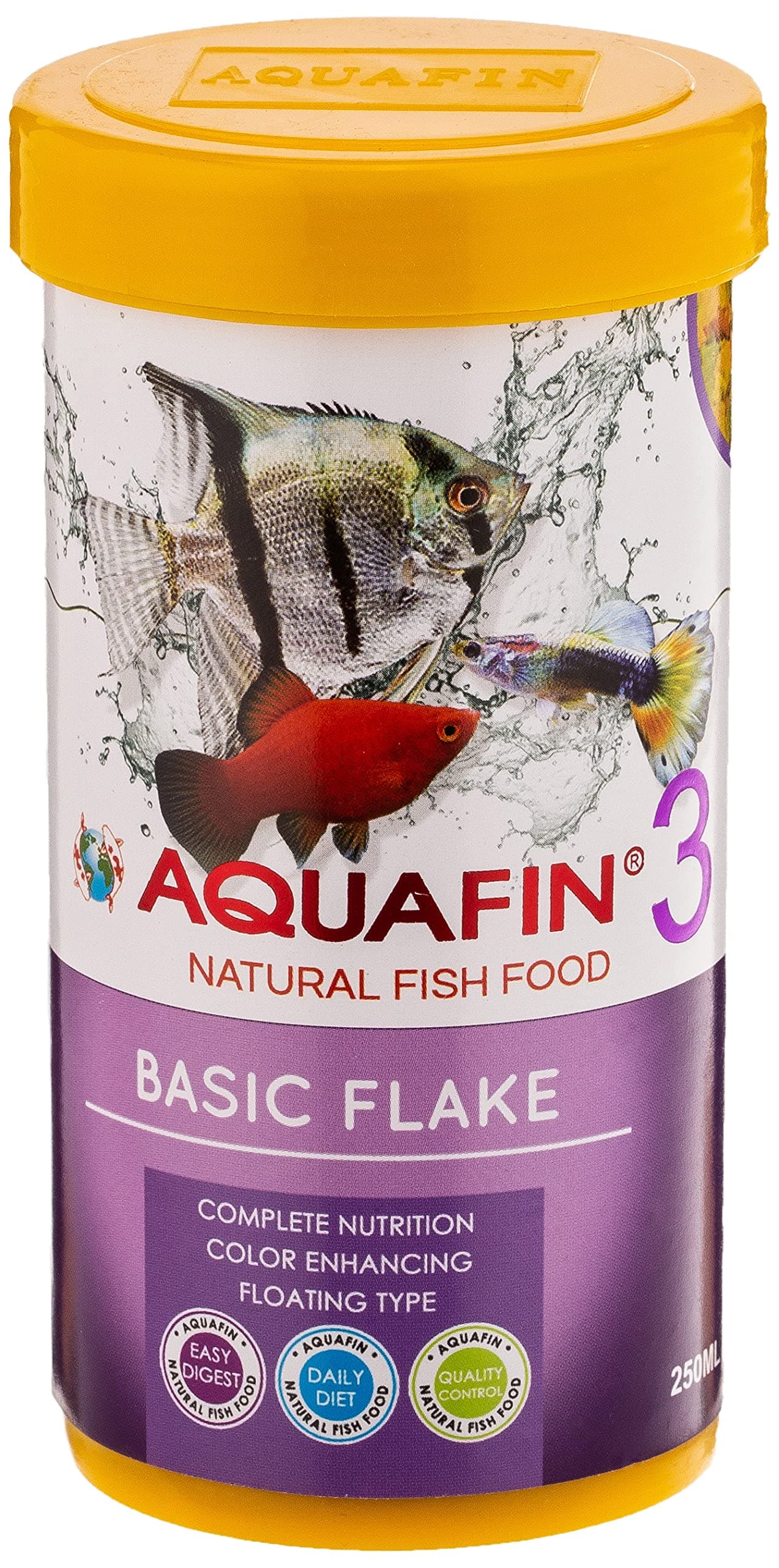 3 NATURAL FISH FOOD BASIC FLAKES 250 ML