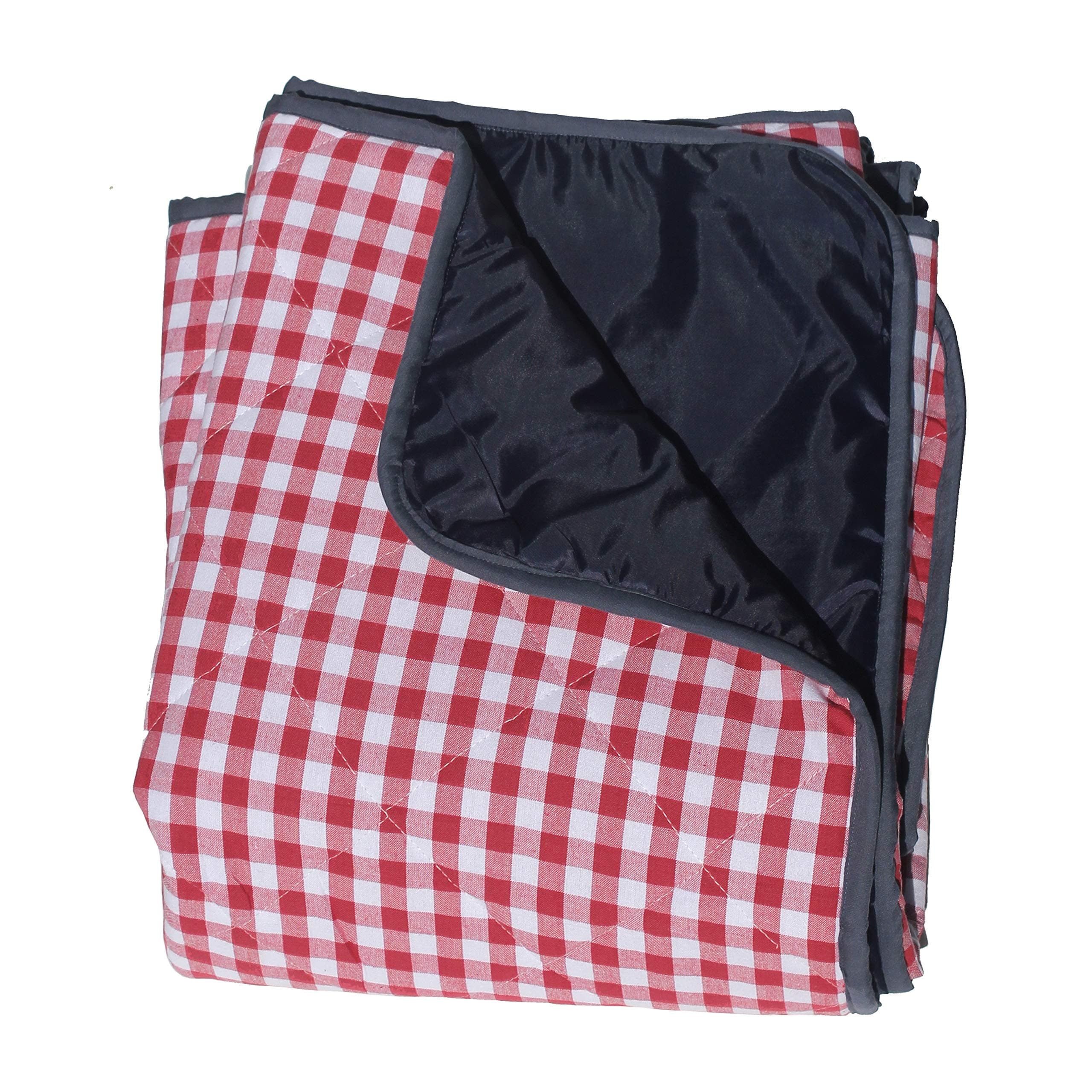 Padded Picnic Blanket - Red Gingham