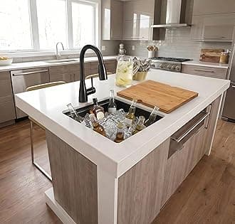 LQS Black Kitchen Sink, 15" x 17" Black Undermount Bar Sink, Small Wet Bar Sink and RV Kitchen Sink, 16 Gauge Stainless Steel Kitchen Sink with Abundant Accessories For RV, Outdoor, Coffee Bar