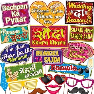 Mehandi Props for Bride, Mehendi Ceremony Props, Mehandi Decoration Items for Marriage-FP1423