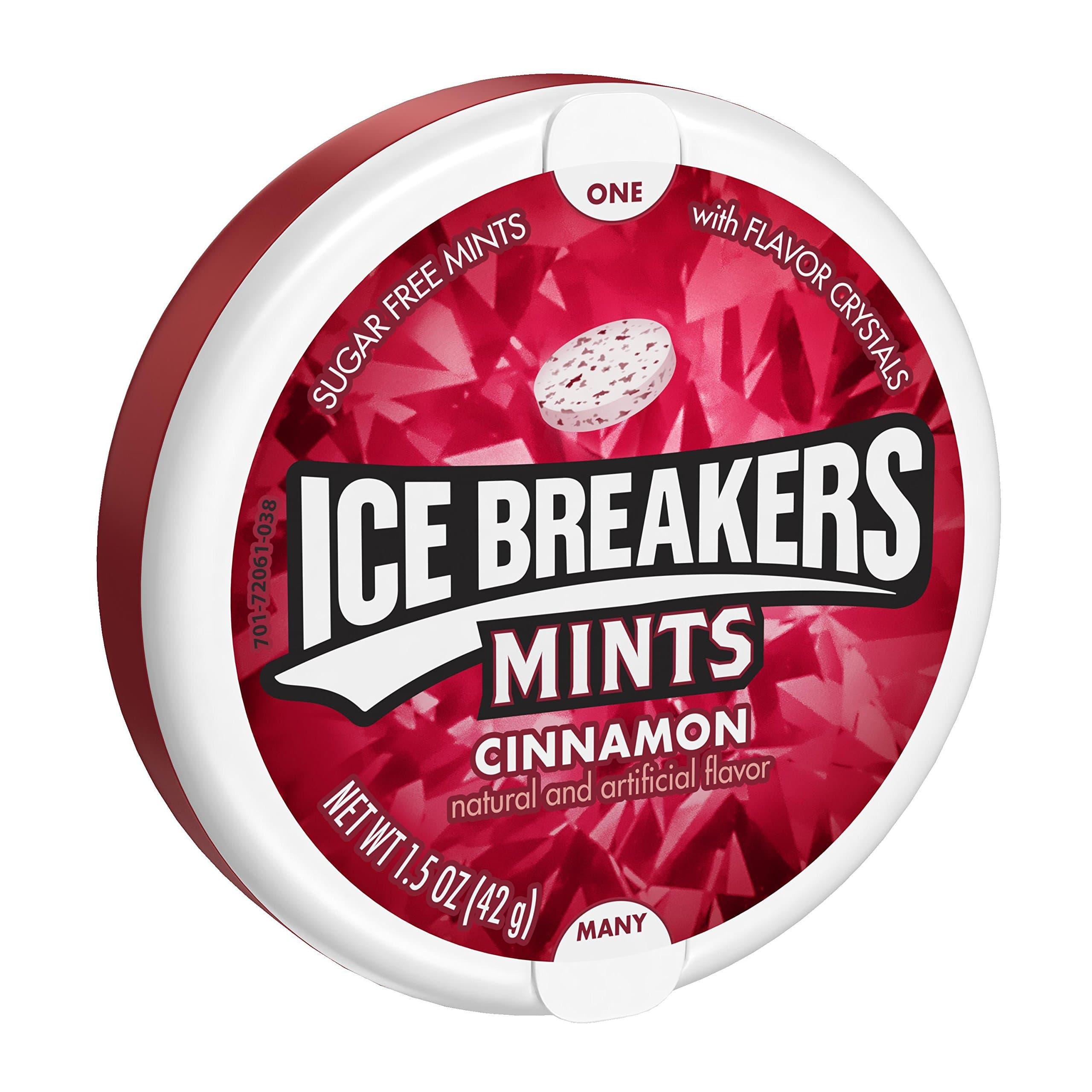 Ice Breakers Ice Breakers Sugar Free Mint Candies, Cinnamon, 1.5 Ounce (Pack of 16)