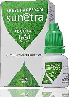 Sreedhareeyam Ayurveda Sunetra Regular Herbal Eye-drops (17-60 Years Age)