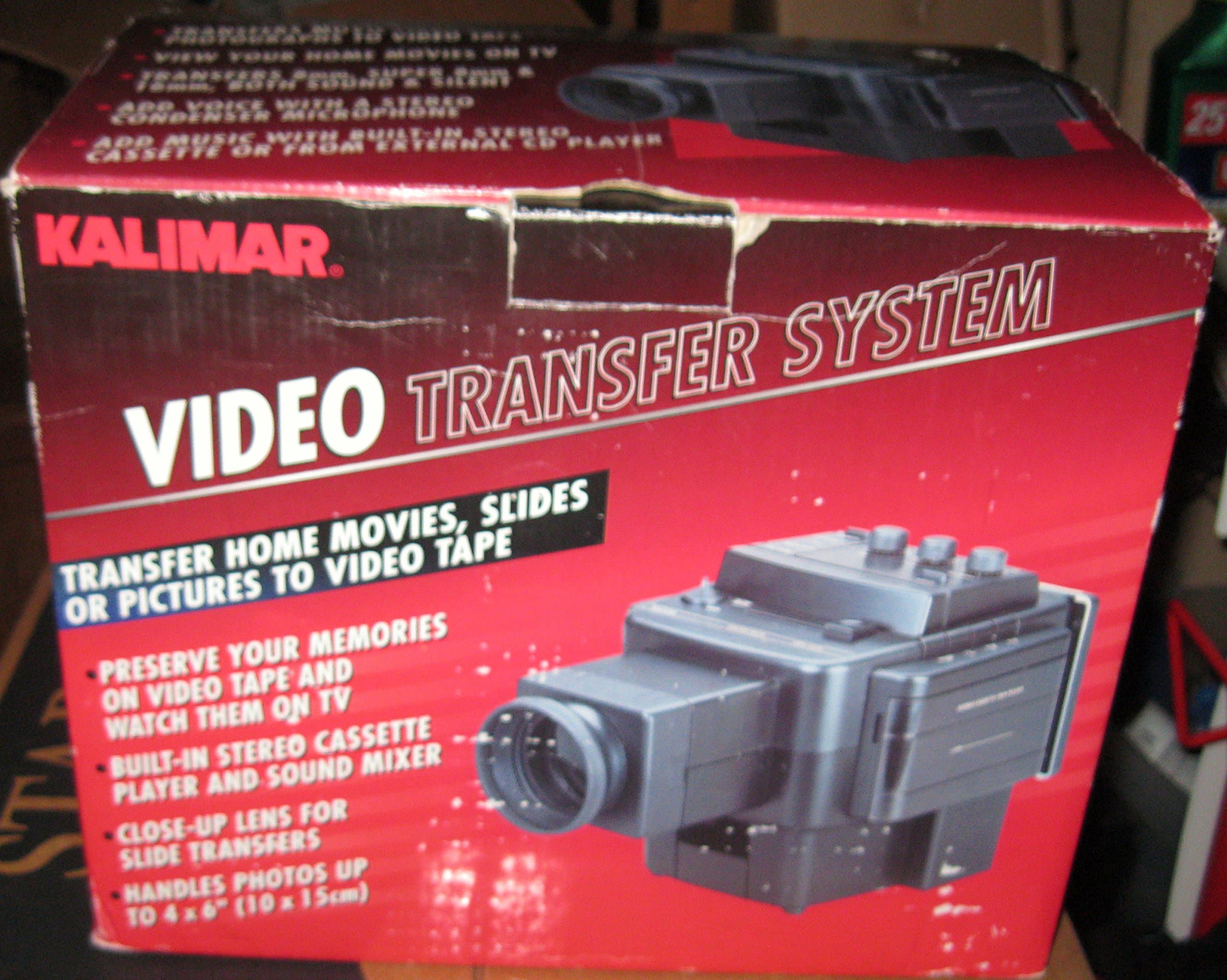 Kalimar Electronic Adapter, 8mm Film Transfer System