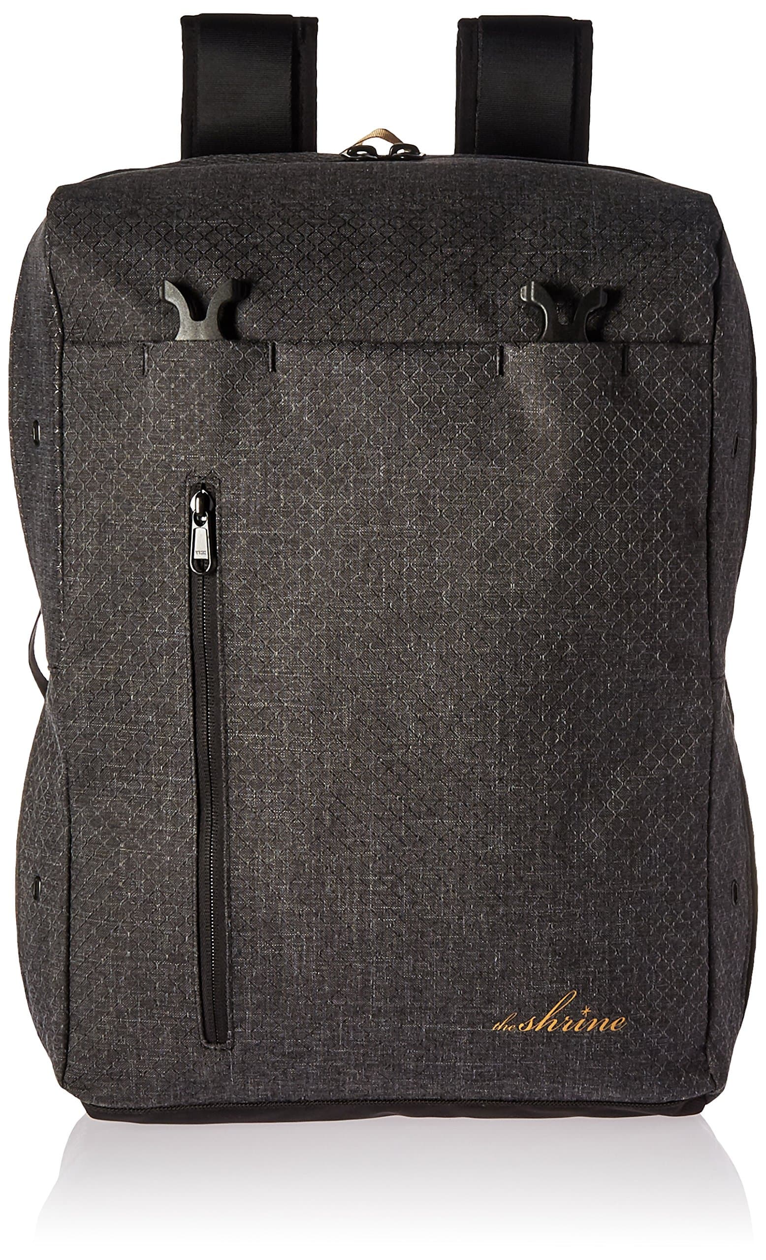 The Shrine Weekender Sneaker Backpack, Black/Gold