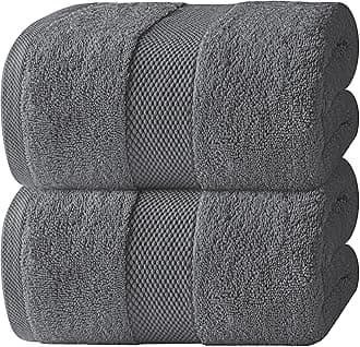 Luxury Soft Bath Sheet Towels - 650 GSM Cotton Luxury Bath Towels Extra Large 35x70 | Highly Absorbent and Quick Dry | Hotel Quality Extra Large Bath Towels Oversized, Dark Grey, 2 Pack