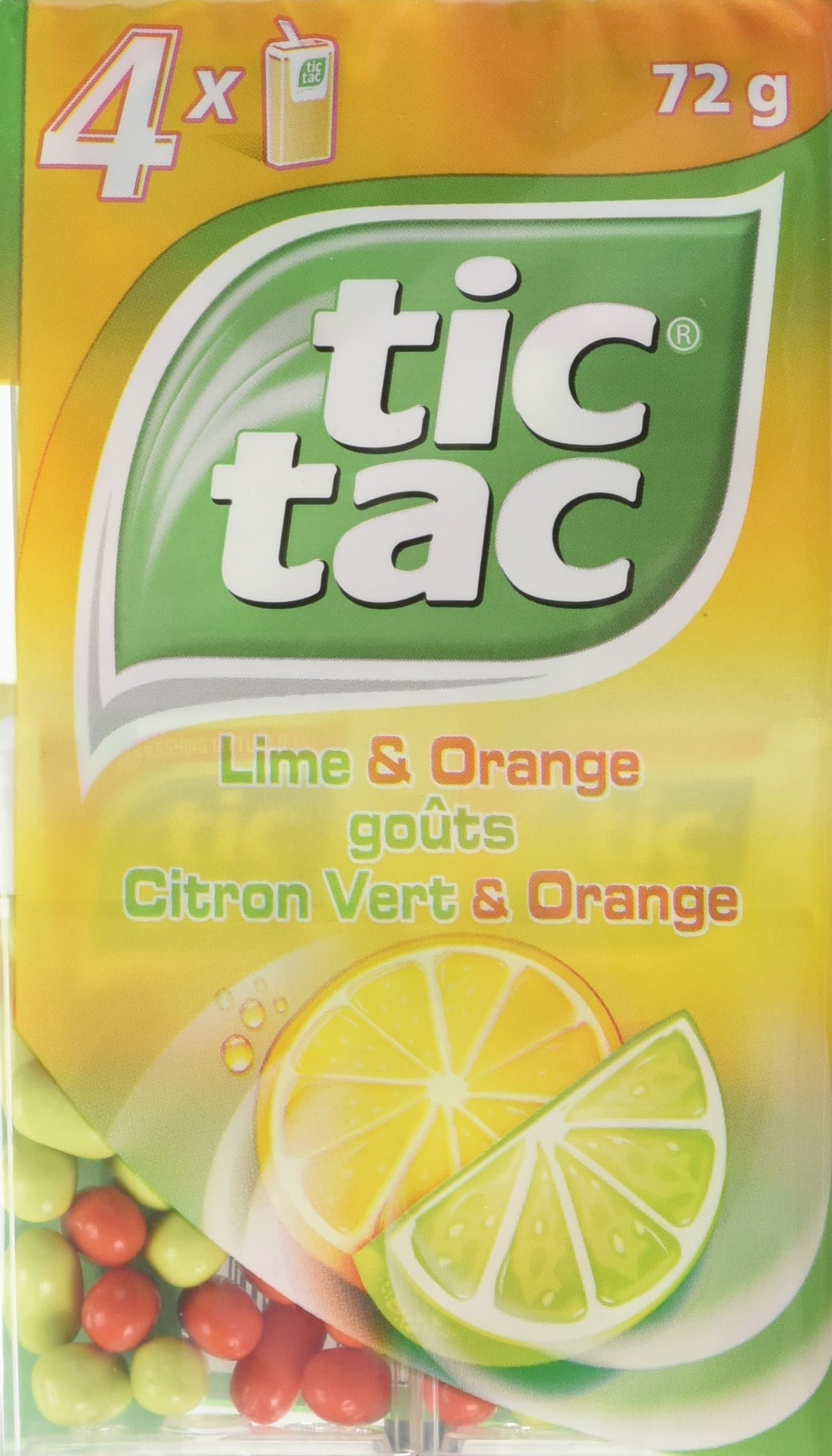 Tic Tac Lime and Orange, 4*72g