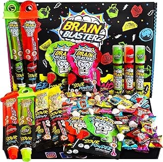 Sour Sweets Box - Bulk Sour Candy Collection - 27 Pcs Pick & Mix Vegan & Halal Sweets Hamper - Gift Idea for Easter, Halloween Sweets, Birthdays, Father’s Day Gifts for Adults & Kids