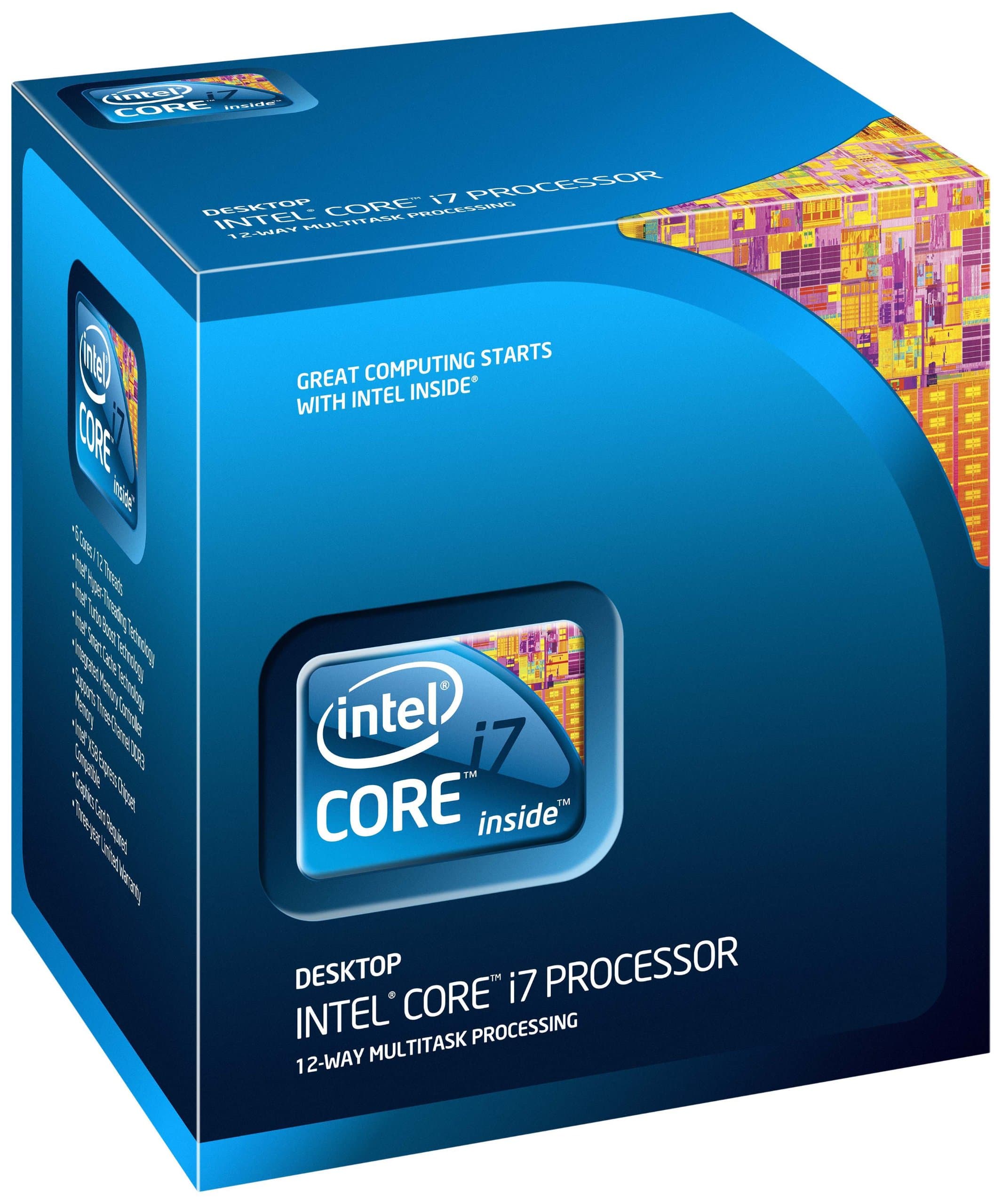 Intel Core i7-970 Processor 3.20 GHz 12 MB Cache Socket LGA1366