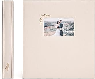 Premium Scrapbook Album – Acid-Free Photo Album with Writing Space – 100 Pages for Size 4x6 – Holds 500 Photos – Wedding, Baby, Travel & Family Memories