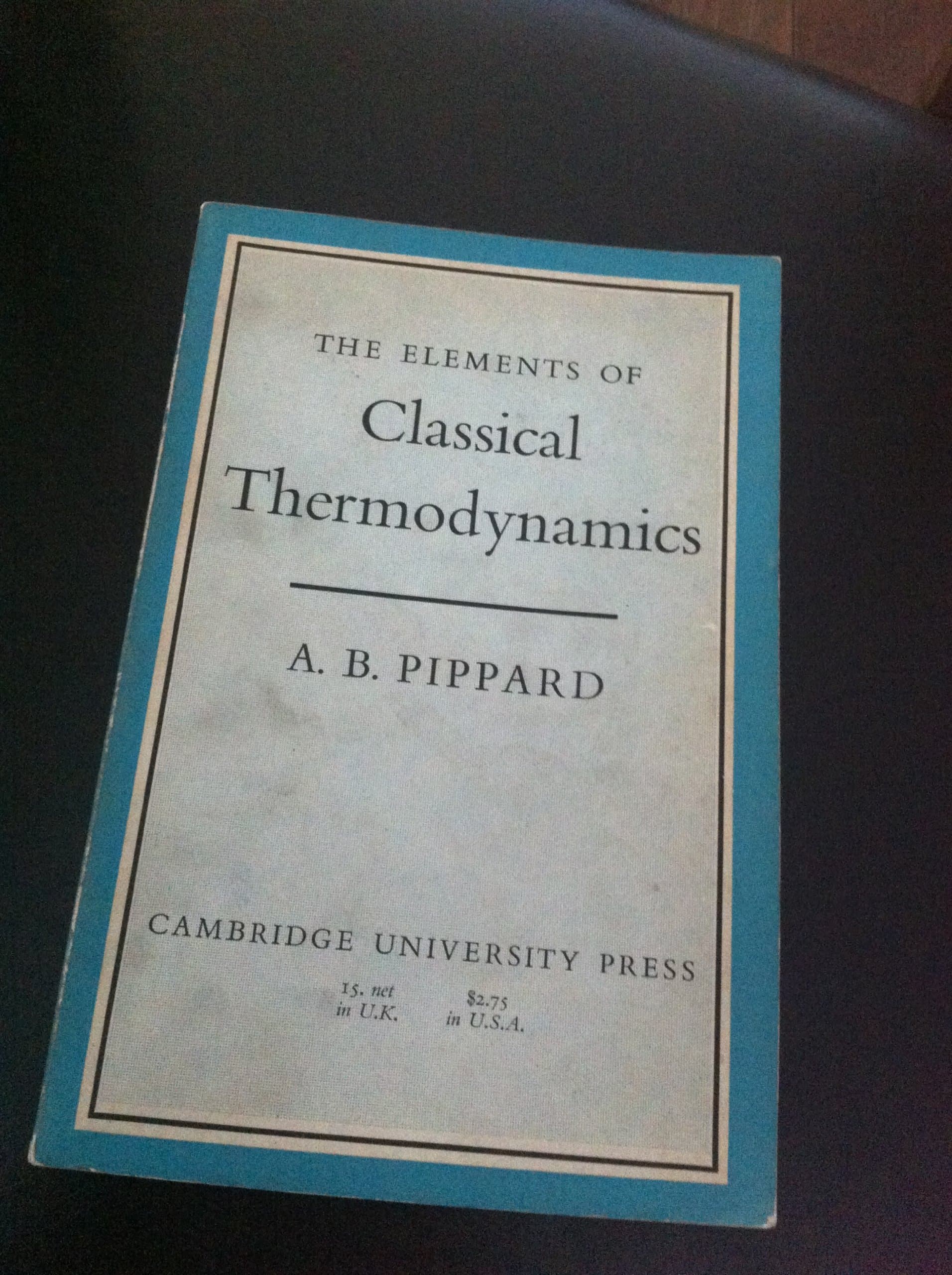 Elements Classical Thermodynamics: For Advanced Students of Physics