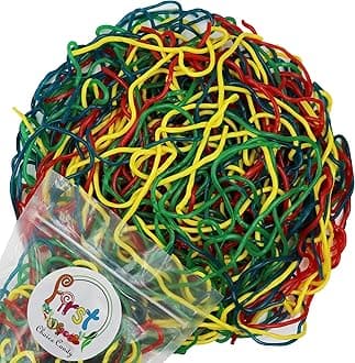 FirstChoiceCandy Juicy Licorice Laces Candy (1.5 Pound (Pack of 1), Rainbow)
