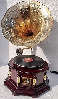 Gramophone Player Original Working Gramophone Record Player HMV Phonograph