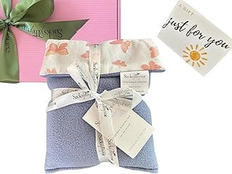 Sacksy Thyme Microwave Heating Pad for Pain Relief - Microwavable Moist Heat Pad for Muscle Relief - Hot Pack for Cramps - Hot Therapy or Cold Compress (Butterflies)