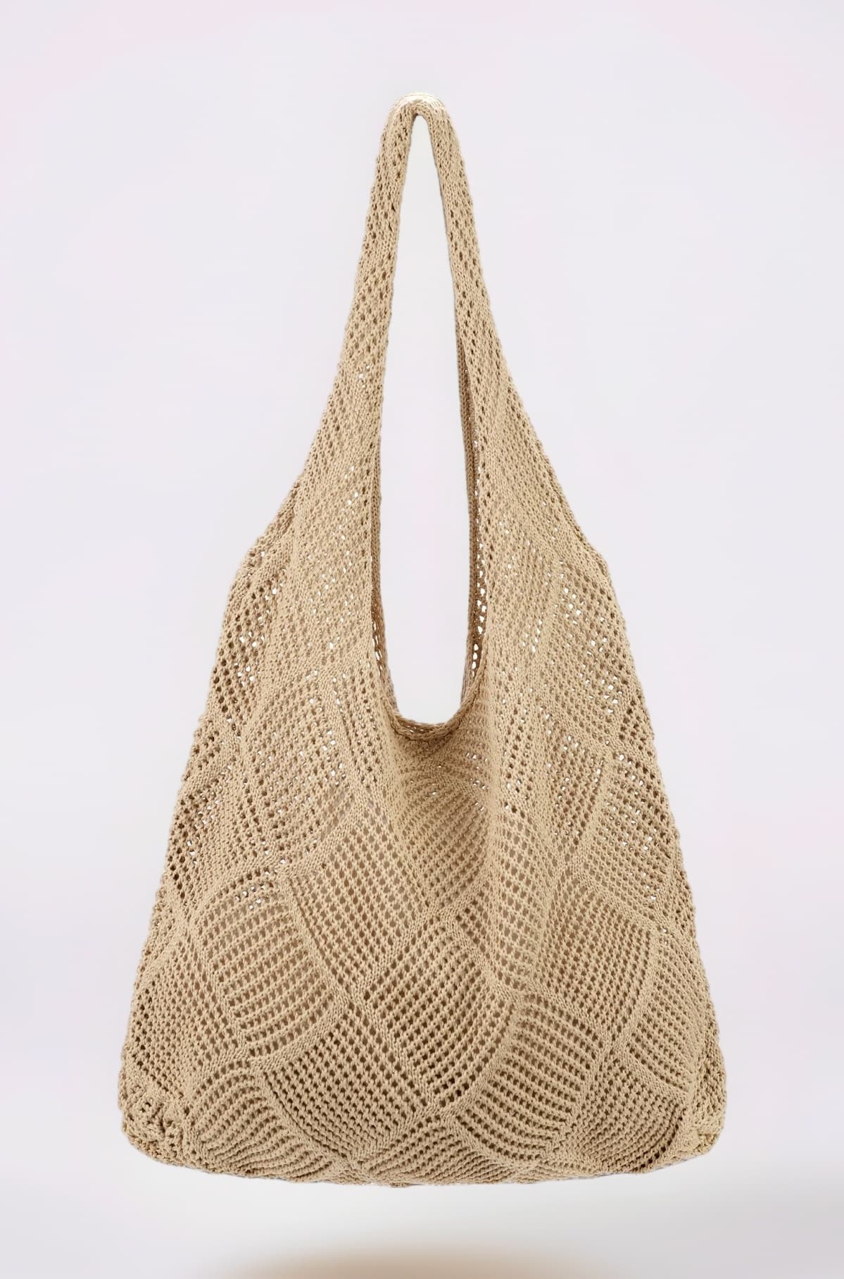 hatisan Crochet Bags for Women - Summer Beach Tote, Aesthetic Hippie Knit Bag