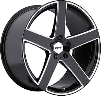 TSW RIVAGE Black Wheel with Painted Finish (19 x 9.5 inches /5 x 120 mm, 35 mm Offset)
