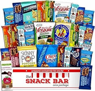 Healthy snack Care Package (30 count) A Gift crave Snack Box with a Variety of Healthy Snack Choices – Great for Office, College Military, Work, Students etc.