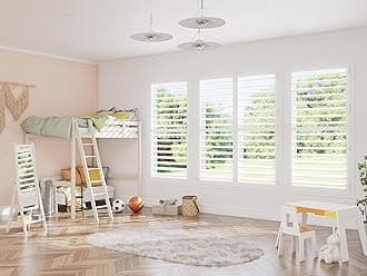 SHUTTER WORKS Plantation Shutters for Interior Windows | Indoor Shutters | Waterproof | Customizable Sizes | Plantation Blinds