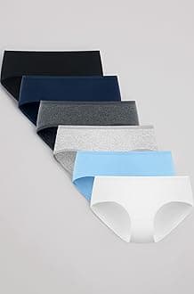 POPKOK Teen Girls Underwear Cotton Brief Panties 6 pack