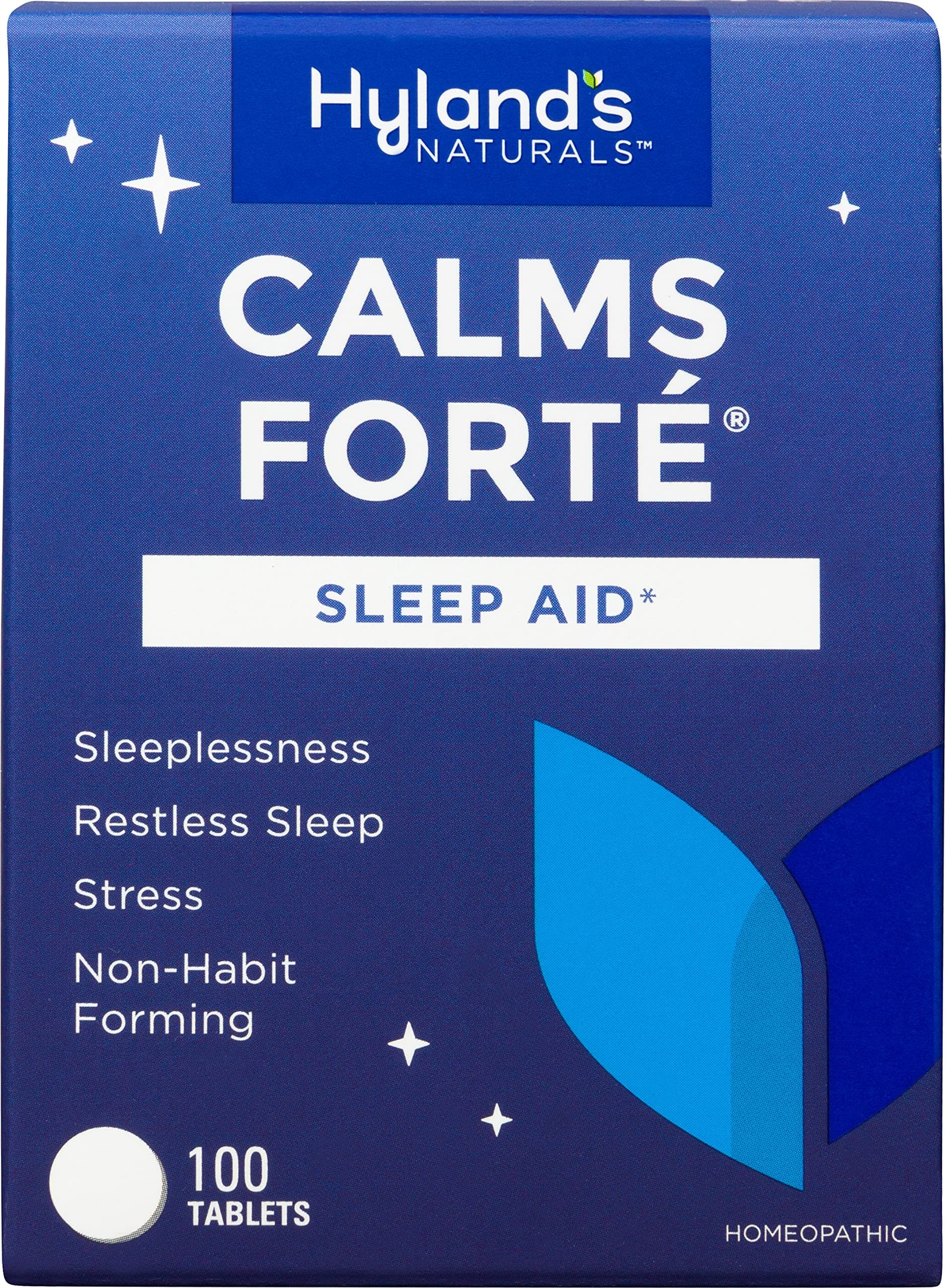 Calms Forte Tablets, Natural Relief of Nervous Tension and Occasional Sleeplessness, 100 Count