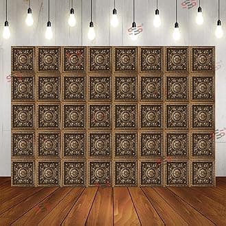 S2S Stylish Wedding Traditional Backdrop Cloth | for Pooja Decoration Traditional Background Curtain Cloth | 8 Feet Height & 5 Feet Width